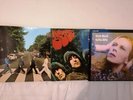 Beatles And David Bowie Vinyl Records - Abbey Road, Rubber Soul, Hunky Dory
