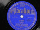 Frank Newton and his Cafe Society Orchestra VOCALION 4851 E PRE WAR JAZZ 78