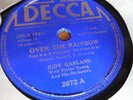 Judy Garland Somewhere Over The Rainbow Decca 2672 Pre-War Personality 78  E-