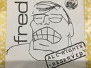 FRED - All Rights Reserved. UK Tyger 45’. Rare Minimal Synth PS New Wave
