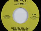 Sweet Soul 45 BURNT TOAST & COFFEE I Love You Girl MC. W.T. HEAR