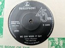 THE BEATLES 1969 UK SOLID CENTRE PRESS DAY TRIPPER / WE CAN WORK IT OUT RARE