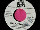 THE SOULFUL DOZEN PLUS 1 - Don't Play That Song - Promo 45 rpm - Prestige 306
