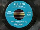 Mary Saenz Would She Do That For You / I Think It's You 7