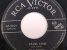 THE DU DROPPERS I Wanna Know bw Laughing Blues 45 RCA 5229 Doo Wop EX