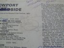 Bob Dylan & joan baez lp vinyl autographed copy Newport Broadside