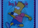 THE SIMPSONS Deep Deep Trouble - RARE Bart Shaped Picture Disc - EX Cond (1991)