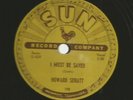 COUNTRY GOSPEL 78 - HOWARD SERATT - TROUBLESOME WATERS  -HEAR  -1954 SUN -198