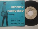 JOHNNY HALLYDAY retiens la nuit blue sleeve white label promo Italy 7