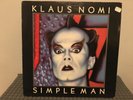 KLAUS NOMI • Simple Man • 1982 SYNTH SPACE BAROQUE ELECTRONIC DISCO ROCK UK LP