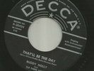 ROCKABILLY - BUDDY HOLLY - THAT'LL BE THE DAY  -HEAR - 1957 DECCA