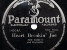 JOE SMITH-Rare Blues 78-Heart Breakin' Joe & African Rag-PARAMOUNT #14004