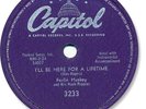 FERLIN HUSKY Country 78 RPM Record. I'll Be Here for a Lifetime. Capitol 3233