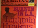 LIGHTNIN' HOPKINS Burnin' In L.A. Fontana 1960s UK Blues LP