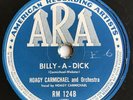 Hoagy Carmichael and His Orchestra 78 Billy A Dick / Memphis In June E/VG ARA
