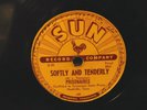 THE PRISONAIRES - SUN RECORDS 78 # 189  - SOFTLY AND TENDERLY  - DOO WOP