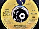 Dead Boys 45 Promo Punk Rock 1977 Sonic Reducer Mono Stereo Stiv B. Glossy VG+