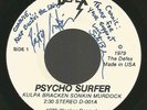 The Defex - Psycho Surfer US Punk 45 RARE signed labels (no pic sleeve) VG