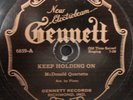 McDonald Quartette-Holding On/Voice-Gennett 6859-V+-Prewar Country
