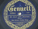 Gennett 5220 New Orleans Rhythm Kings  Mr Jelly Lord / Clarinet Marmalade V-
