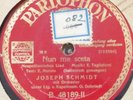 German 78 RPM- joseph schmidt / ernst busch - mistaken labels- gloria/parlophon