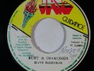 Reggae 45 DAVE ROBINSON Ruby & Diamonds on Jah Guidance
