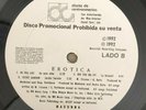 MADONNA - Erotica - RARE GUATEMALA RADIO PROMO LP