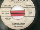DOO WOP 45 SOLITAIRES OLD TOWN 1034 DJ WALKING ALONG / PLEASE KISS THIS LETTER