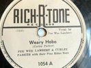 Pee Wee Lambert & Curley Parker Pine Ridge Boys rare Rich-R'-Tone bluegrass 78