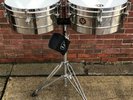 LP TITO PUENTE 14” & 15” TIMBALES With Stand. Great Shape.