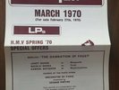 Ft The Move - Tommy Roe - Tex Ritter - EMI Trade Advance List - March 1970