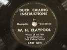 DUCK CALLING W.H. CLAYPOOL Part One/2 MEMPHIS, TN SUN PHILLIPS CUSTOM PRESSING