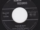 Canada Mod Garage  Fuzz Freakbeat 45 - DAVID CLAYTON THOMAS Shays - Take Me Back