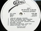 CBS / Epic DEC In-Store Sampler 1983 Promo LP The The Bob Dylan Abba Adam Ant