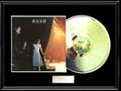 RUSH EXIT STAGE LEFT ALBUM FRAMED LP WHITE GOLD SILVER PLATINUM TONE RECORD
