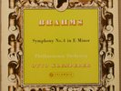 SAX 2350 Brahms Symphony 4 Klemperer UK  1960 1 ed