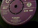 Lucille Mapp  I'M AVAILABLE Mauve/Silver COLUMBIA VERY SCARCE  45rpm. NM/NM