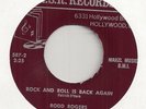 RODD ROGERS Rock and Roll is Back Again (M.S.R. 587) Song Poem Bad/Great 45 HEAR