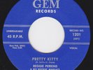 Rockabilly Mariano 1974 Repro 45 - REGGIE PERKINS - Pretty Kitty / Saturday