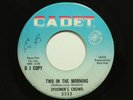 SPOONER'S CROWD Two In The Morning 45 CADET Mod Instro Northern Soul Promo HEAR