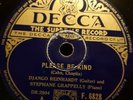 Django Reinhardt And Stephane Grappelly  Decca 6828 Gypsy  Guitar Piano 78 rpm