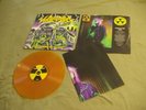Toxic Holocaust - An Overdoes of Death orange vinyl LP & poster