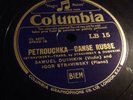 SAMUEL DUSHKIN AND IGOR STRAVINSKY 78 RPM COLUMBIA LB 15