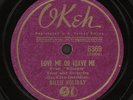 BILLIE HOLIDAY Love Me Or Leave Me / JIm Jazz Blues Okeh 6369 Rare 1941 78