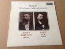 BRAHMS VIOLIN SONATA KATCHEN SUK DECCA SXL WB 6321 UK ZAL 7851-3W / ZAL 7852-4W