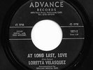 Rare Vocal Jazz 45 LORETTA VELASQUEZ At Long Last, Love/Pete Kelly's Blues HEAR