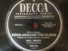 BILL HALEY and his COMETS - ROCK AROUND THE CLOCK Original 1954 78 rpm Decca EX