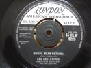 Lee Hazlewood with Duane Eddy - Words Mean Nothing - 1960 UK Pressing - Hear it
