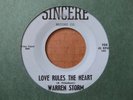 WARREN STORM - LOVE RULES THE HEART / SLOW DOWN - U.S. 45