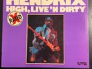 JIMI HENDRIX HIGH,LIVE’N DIRTY RED COLOR VINYL NUT-1001 LIMITED EDITION 1978